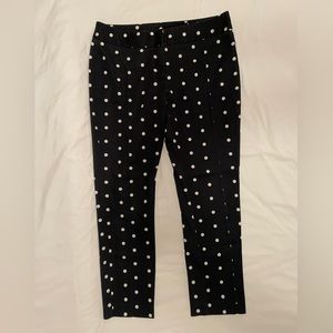 Black and White Polka Dot Worthington Dress Pant, size 6